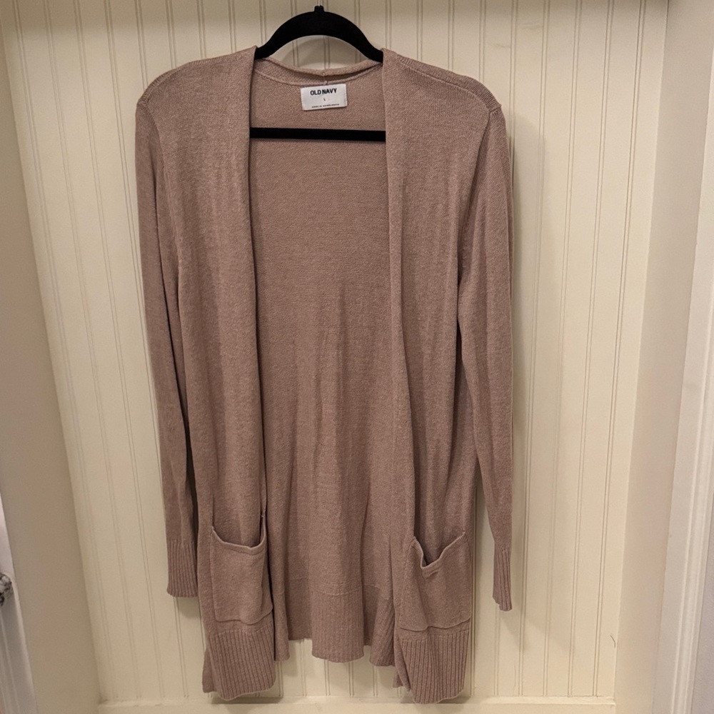 Old Navy Women's Beige Cardigan Sweater